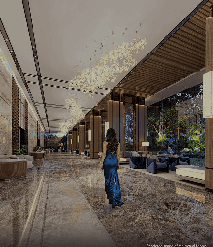 21,000 sq.ft. Grand Entrance Lobby